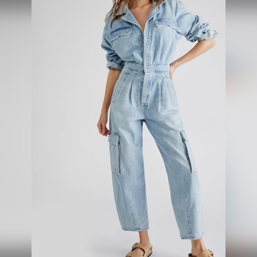 Citizens Of Humanity Gema Denim Jumpsuit Light-Blue 2